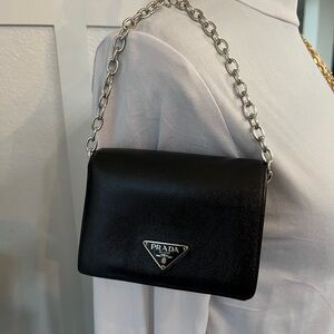 Prada Black Saffiano Leather wallet